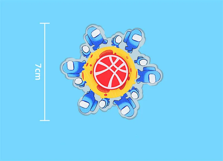 Wholesale Custom Pattern Decompression Gift Toys Animation Rotating Special Effects Dynamic Fingertip Gyro