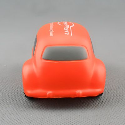 Wholesale Toys OEM Red Car Beetle Shape PU Foam Promotional Toy Kids Children Using Stress Ball Reliever Juguetes