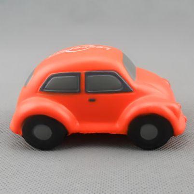 Wholesale Toys OEM Red Car Beetle Shape PU Foam Promotional Toy Kids Children Using Stress Ball Reliever Juguetes
