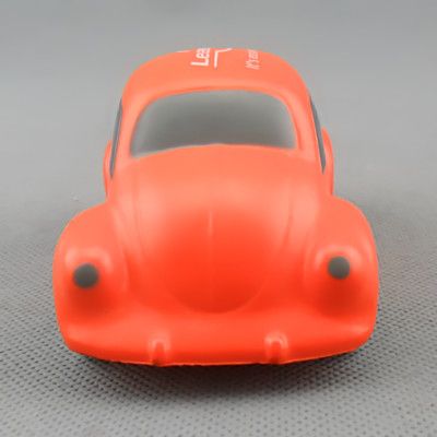 Wholesale Toys OEM Red Car Beetle Shape PU Foam Promotional Toy Kids Children Using Stress Ball Reliever Juguetes